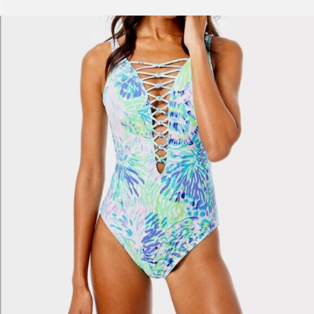 Lilly Pulitzer Isle Lattice One Piece